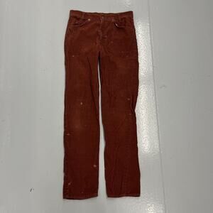 Vintage 70s Levi's 705 Orange Student Corduroy Pants 29x31
